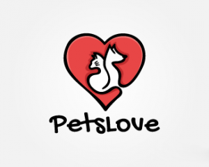 Pets Love爱宠物logo设计