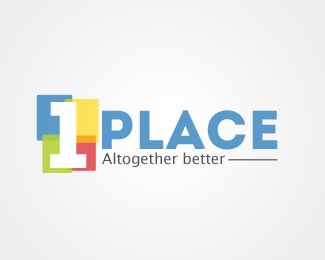 place在线软件服务公司logo设计"