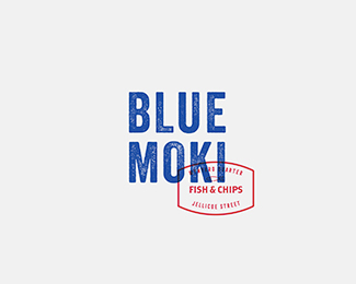 BLUE MOKI LOGO设计